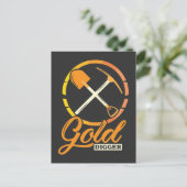 Carte Postale Gold Digger Panning Mining Funny Mineur (Debout devant)