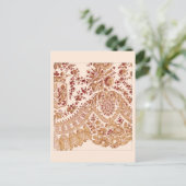 Carte postale Gold Et Red Lace (Debout devant)