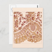 Carte postale Gold Et Red Lace (Devant / Derrière)