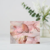 Carte Postale Gold Feuille Blush rose Penser de vous (Debout devant)