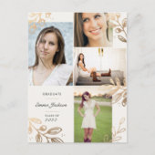 Carte postale Gold Feuilles 4 Photo Grad Faire-par (Devant)