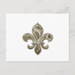 Carte postale Gold Fleur de Lis