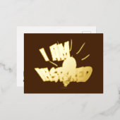 Carte postale Gold Foil (Recto/Verso)