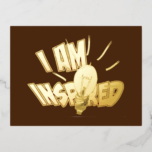 Carte postale Gold Foil (Recto)