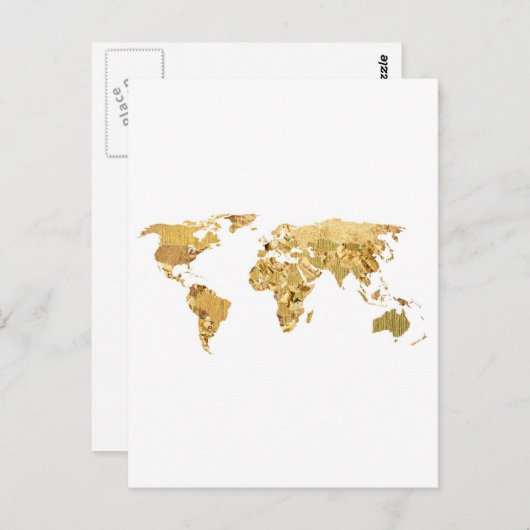 Carte Postale Gold Foil (Devant / Derrière)