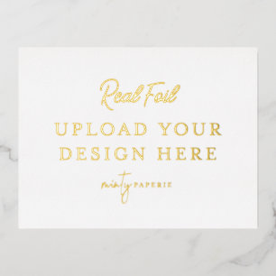 Carte postale Gold Foil Landcape