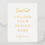 Carte postale Gold Foil Portrait<br><div class="desc">Customisez votre design dans Templett. Une fois la modification terminée,  téléchargez votre fichier dans un format JPG (n'oubliez pas d'activer l'option de fond perdu). Téléchargez votre design ici en cliquant sur le bouton bleu "Personnaliser".</div>