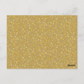Carte Postale Gold Hearts Confetti Enregistrer la date (Dos)