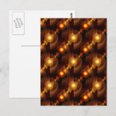Carte Postale Gold Modern Boho Elegant Abstract Art Pattern #501 (Devant / Derrière)
