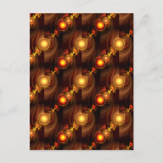 Carte Postale Gold Modern Boho Elegant Abstract Art Pattern #501 (Devant)