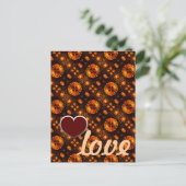 Carte Postale Gold Modern Boho Elegant Abstract Art Pattern #507 (Debout devant)