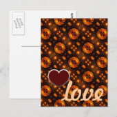 Carte Postale Gold Modern Boho Elegant Abstract Art Pattern #507 (Devant / Derrière)