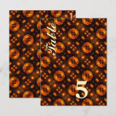 Carte Postale Gold Modern Boho Elegant Abstract Art Pattern #507 (Devant / Derrière)