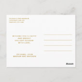 CARTE POSTALE GOLD NUTCRACKERS NOËL (Dos)