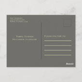 Carte Postale Gold Script Wedding Enregistrer la date Photo pers (Dos)