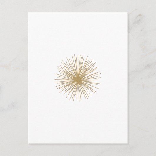 Carte Postale Gold Spoutnik Starburst (Devant)