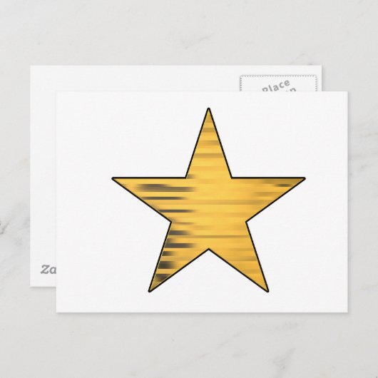 Carte Postale Gold Star (Devant / Derrière)