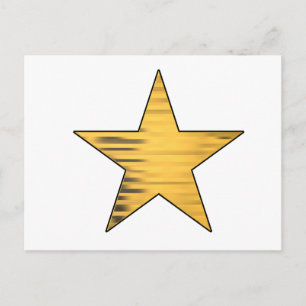 Carte Postale Gold Star