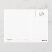 Carte postale Gold Star blanche (Dos)