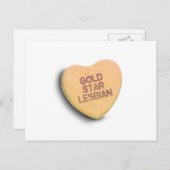 CARTE POSTALE GOLD STAR LESBIAN CANDY (Devant / Derrière)