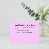 Carte Postale GOLD STAR LESBIAN (définition) (Debout devant)