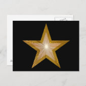Carte postale Gold Star noir (Devant / Derrière)