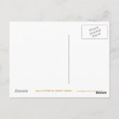 Carte postale Gold Star 'STAR' en noir (Dos)