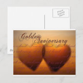 Carte Postale Golden 50 ans anniversary (Devant / Derrière)