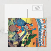 Carte Postale Golden Age Comic Art - Banner Comics (Devant / Derrière)