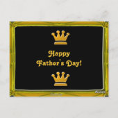 Carte postale Golden Best Daddy (Dos)