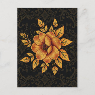 Carte Postale Golden Bloom Floral