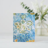 Carte postale Golden Blue Angel (Debout devant)