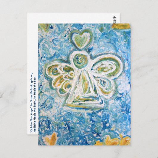 Carte postale Golden Blue Angel (Devant / Derrière)