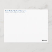 Carte postale Golden Blue Angel (Dos)