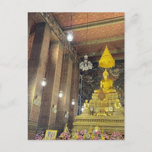Carte Postale golden buddha wat pho (Devant)