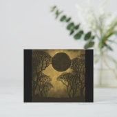 Carte postale Golden Dark Forest Eclipse (Debout devant)