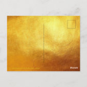 Carte postale Golden Dog Year Chinese Gold Papecut (Dos)