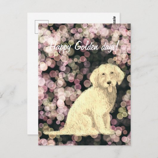 Carte postale Golden Doodle (Devant / Derrière)