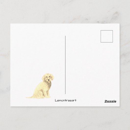 Carte postale Golden Doodle (Dos)
