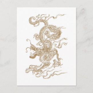 Carte Postale Golden Dragon