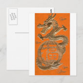 Carte Postale Golden Dragon (Devant / Derrière)