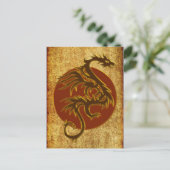 Carte Postale Golden Dragon Sun | style ancien (Debout devant)