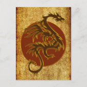 Carte Postale Golden Dragon Sun | style ancien (Devant)