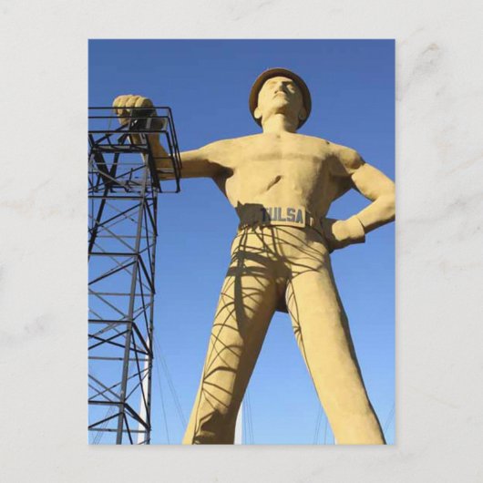 Carte postale Golden Driller de Tulsa (Devant)
