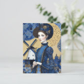 Carte Postale Golden Dutch Woman Landscape (Debout devant)