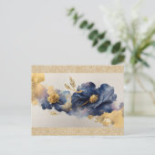 Carte postale Golden Elegant Flower (Debout devant)