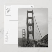 Carte postale Golden Gate Bridge (Devant / Derrière)