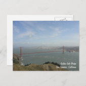 Carte postale Golden Gate Bridge (Devant / Derrière)