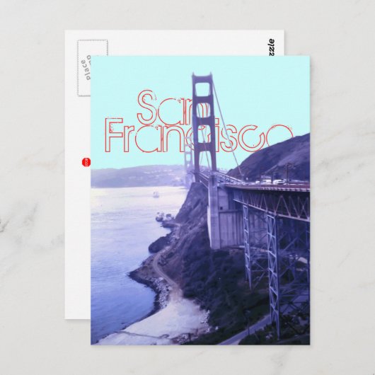 Carte Postale Golden Gate Bridge (Devant / Derrière)