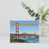 Carte postale Golden Gate Bridge (Debout devant)